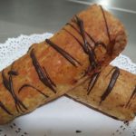 Caña de hojaldre rellena de chocolate (sin gluten)