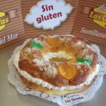 Roscón de Reyes relleno de nata. Sin gluten y sin lactosa. (1000 grs.)
