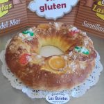 Roscón de Reyes seco. Sin gluten y sin lactosa. (600 grs)